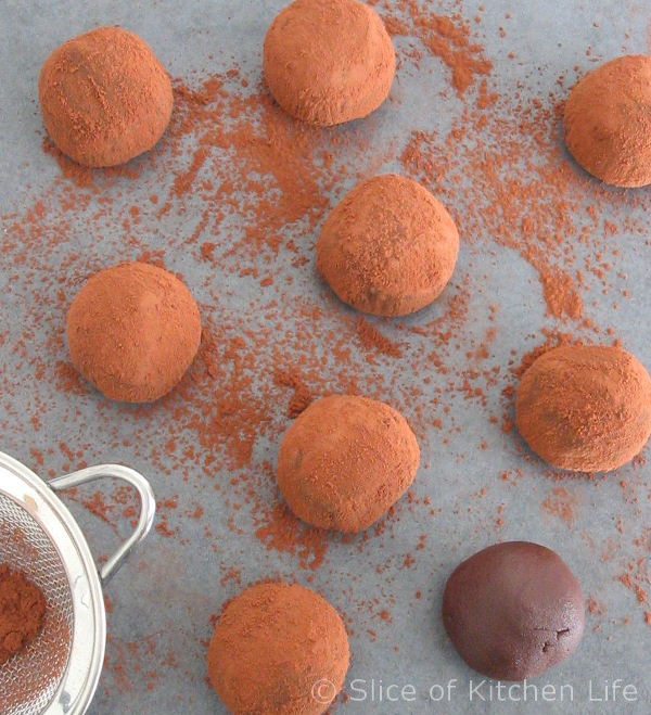 3-Ingredient Dark Chocolate Truffles Recipe - Dairy free, intensely rich chocolate truffles