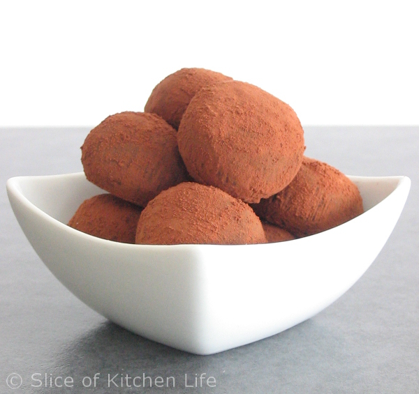3-Ingredient Dark Chocolate Truffles Recipe - Dairy free, intensely rich chocolate truffles
