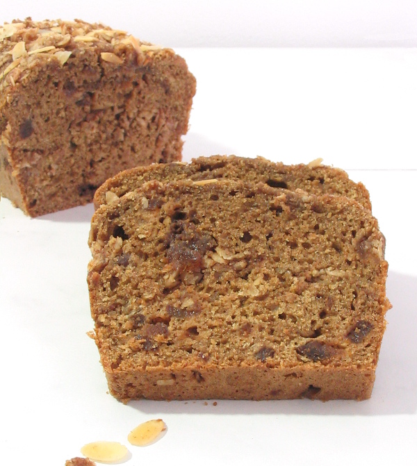 Apricot Almond Streusel Bread Recipe - A rich, soft quick bread, needs no yeast or kneading!