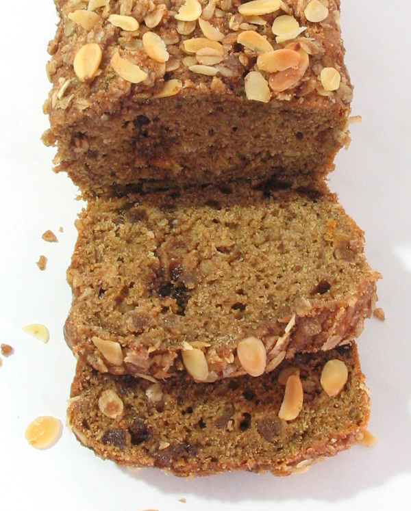 Apricot Almond Streusel Bread Recipe - A rich, soft quick bread, needs no yeast or kneading!