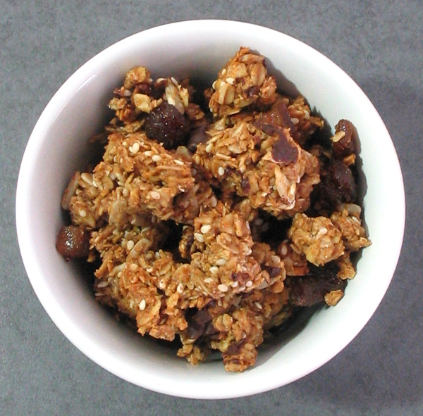 Apricot Gingerbread Granola - molasses and spice and all things nice! | sliceofkitchenlife.com