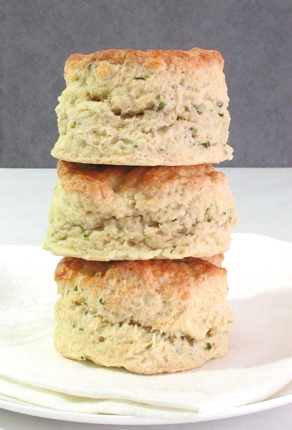 Cheese and Chive Scones Recipe - Light and flaky cheddar cheese scones, best served warm!